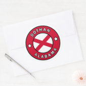 Dothan Alabama Runder Aufkleber (Umschlag)