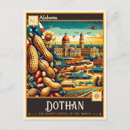 Dothan, Alabama | VINTAG Postkarte (Vorderseite)