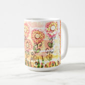 Dotierte Blume Kaffeetasse (VorderseiteRechts)