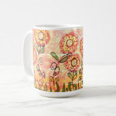 Dotierte Blume Kaffeetasse (Vorderseite Links)