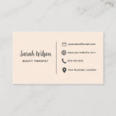 Dotierte Visitenkarte (Rückseite)