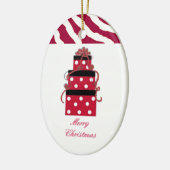 Dotpakete für rote und weiße Polka Keramik Ornament (Links)