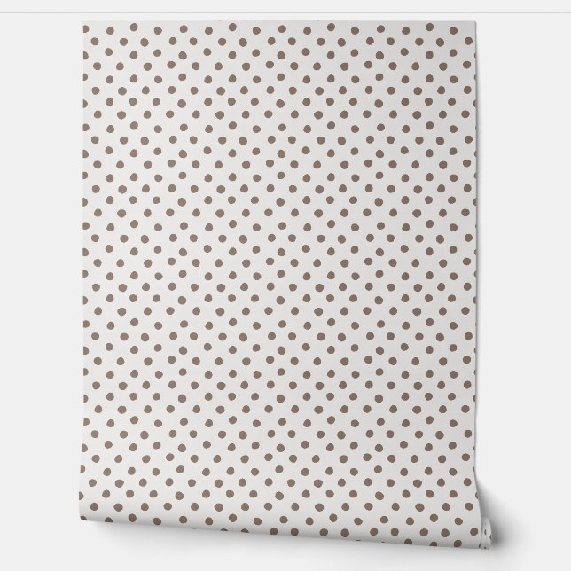 Dots-a-Lot: Gemütlich braun Mini-Dot Tapete (Abrollen)