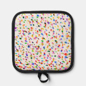 Dots Abstraktes Farbmuster Topflappen (Vorderseite)