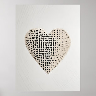 Dots and Polka Herzdesign Artprint Poster