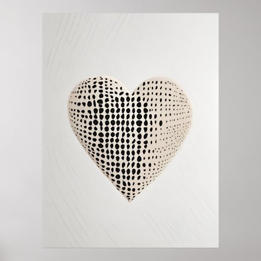 Dots and Polka Herzdesign Artprint Poster (Vorne)