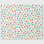 Dots Aquarellfarben-Allokopie-Druck Geschenkpapier (Flach)