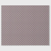 Dots aus glänzender Verpackung Kreise Lila Creme Geschenkpapier (Flach)