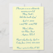 Dots Baby Dusche Einladungen (Rückseite)