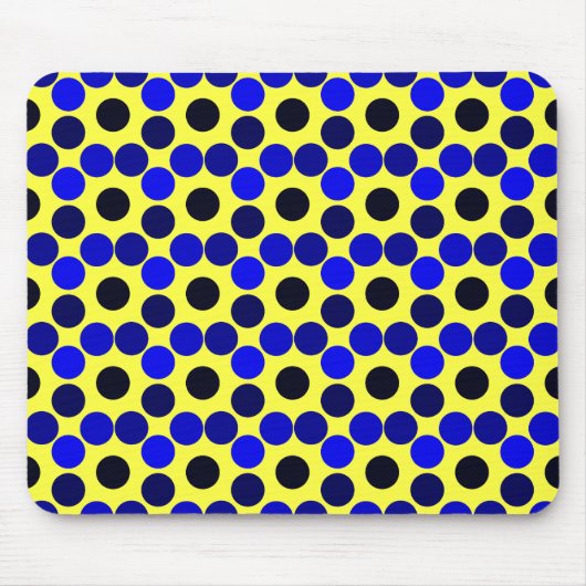 Dots Black and Blue MOUSEPAD (Vorne)