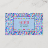 Dots Blue Visitenkarte (Rückseite)