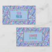 Dots Blue Visitenkarte (Vorne/Hinten)