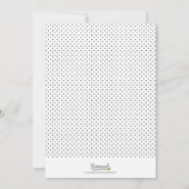 Dots Border Eat, Drinks und sei Meran Holiday Part Einladung (Rückseite)