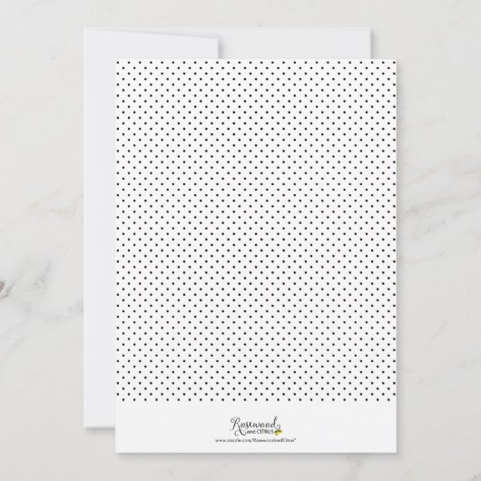 Dots Border Eat, Drinks und sei Meran Holiday Part Einladung (Rückseite)