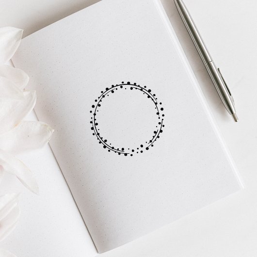 Dots Circle Journal Gummistempel