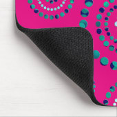 Dots Circle Power Blume + Ihr Backgr. Mousepad (Ecke)