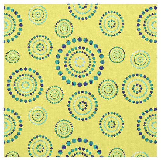 Dots Circle Power Blume + Ihr Backgr. Stoff (Muster)