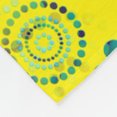Dots Circle Power Blume II + Ihr Backgr. Idee Fleecedecke (Ecke)