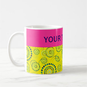 Dots Circle Power Blume II + Ihr Backgr. Idee Kaffeetasse