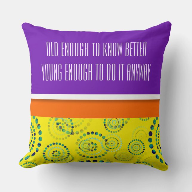 Dots Circle Power Blume II + Ihr Backgr. Idee Kissen (Vorderseite)