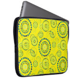 Dots Circle Power Blume II + Ihr Backgr. Idee Laptopschutzhülle (Vorne Rechts)