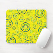 Dots Circle Power Blume II + Ihr Backgr. Idee Mousepad (Mit Mouse)