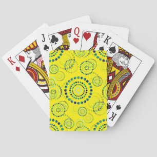 Dots Circle Power Blume II + Ihr Backgr. Idee Spielkarten