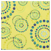 Dots Circle Power Blume II + Ihr Backgr. Idee Stoff (Nahaufnahme)