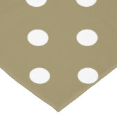 Dots Design Dunkle Tan Big Großer Tischläufer (Ecke)