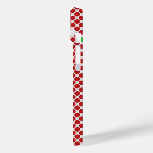 Dots Diagonal Grafisches Muster Rot Grün Case-Mate iPhone Hülle (Rückseite / Links)