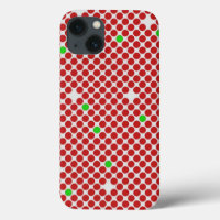 Dots Diagonal Grafisches Muster Rot Grün
