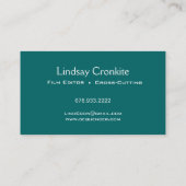 Dots Film Editor Hollywood Entertainment Industry Visitenkarte (Rückseite)