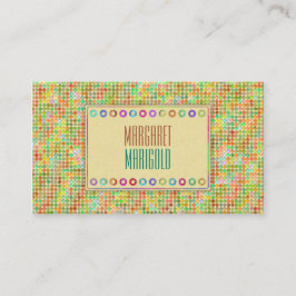 Dots gelb visitenkarte