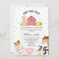 Dots Gender Neutral Farm Red Stall Baby Dusche