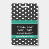 Dots Gepäckmarke/Abzeichen Ausweis (Rückseite)