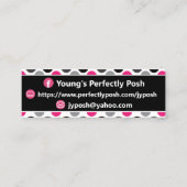 Dots Gerber Daisy Posh Visitenkarte (Rückseite)