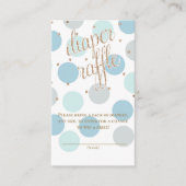 Dots & Glitzer - Baby Shower Diaper Raffle Ticket Begleitkarte (Vorderseite)