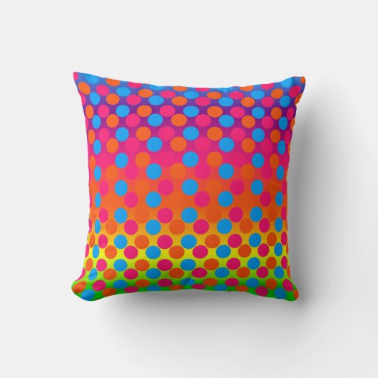 Dots Gradient-Square Throw Kissen (Vorderseite)
