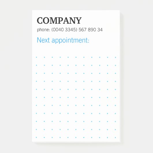 Dots Grid Graphical Modern Notes Post-it Klebezett Klebezettel (Vorderseite)