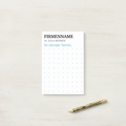 Dots Grid Graphical Modern Notes Post-it Klebezettel (Auf Schreibtisch)