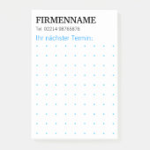Dots Grid Graphical Modern Notes Post-it Klebezettel (Vorderseite)