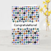 Dots - Herzlichen Glückwunsch! Karte (Gelbe Blume)