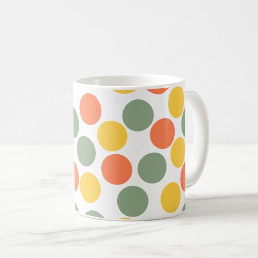 Dots-Kaffee-Tasse Kaffeetasse (VorderseiteRechts)