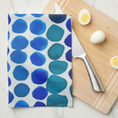 Dots Küchentücher in blau (Viertel Falte)