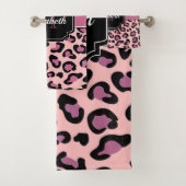 Dots & Leopard Print Badhandtuch Set (Insitu)