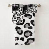 Dots & Leopard Print Badhandtuch Set (Insitu)