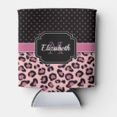 Dots & Leopard Print Dosenkühler (Vorderseite)
