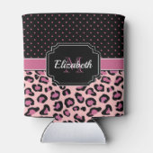Dots & Leopard Print Dosenkühler (Rückseite)
