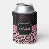 Dots & Leopard Print Dosenkühler (Kanne Rückseite)