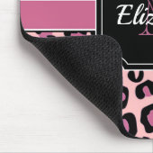 Dots & Leopard Print Mousepad (Ecke)